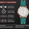Fashion Quartz Wrist Watch, Waterproof Analog Display, Rubber Silicone Bands, Easy Read Dial, Casual Sport Style Minimalist Watch for Women Ladies Teachers Students - Image 2