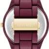 Nine West Women's Metal Bracelet Watch with Rubberized Coating - Image 3