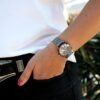 Nine West Women's Floral Dial Mesh Bracelet Watch - Image 5